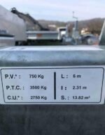 Remorque porte engins Hubiere TPG 3502 35, 3.5 Tonnes – Image 5