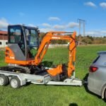 Nante NT18D avec 3 godets et remorque